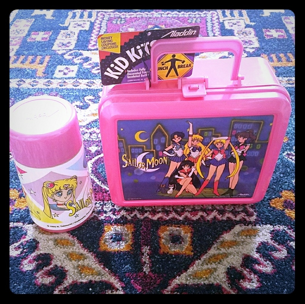 Vintage sailor moon never used lunchbox & thermos